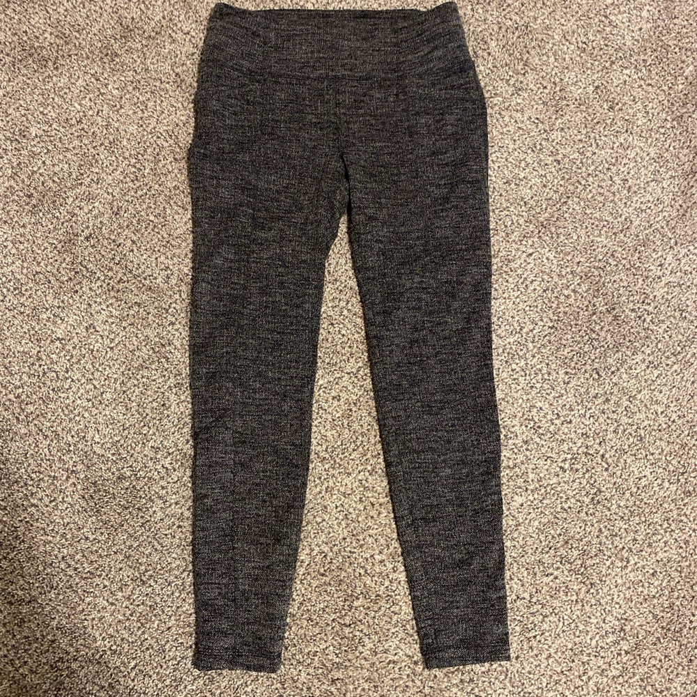 Athleta Textured Herringbone Ankle Leggings Size MP